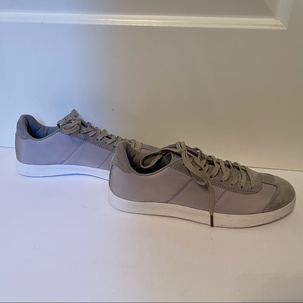 Greats Sneakers New Gray Suede Leather Nylon Size 8.5 Athleisure Nib Nwt Shoes — image 8 of 8